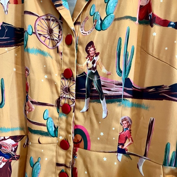 VOODOO VIXEN DIANA RETRO COWGIRL ๐ด DRESS ๐ค - Picture 7 of 16